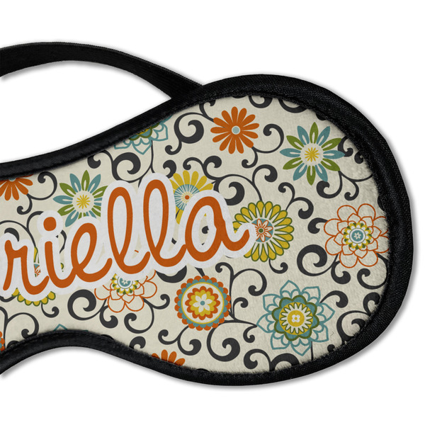 Swirls & Floral Sleeping Eye Mask - DETAIL Large