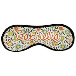 Swirls & Floral Sleeping Eye Masks - Large (Personalized)