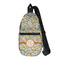 Swirls & Floral Sling Bag - Front View