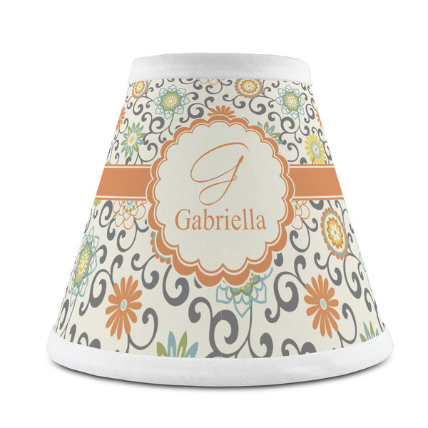 Custom Swirls & Floral Chandelier Lamp Shade (Personalized)
