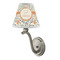 Swirls & Floral Small Chandelier Lamp - LIFESTYLE (on wall lamp)