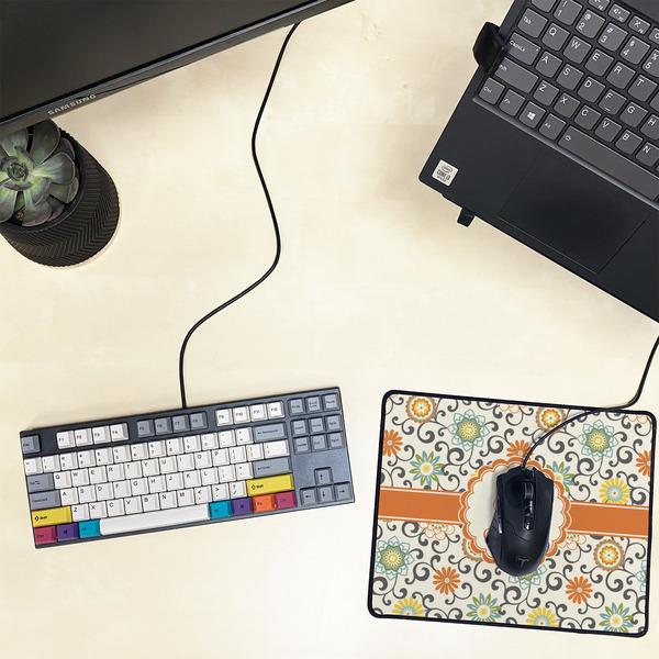 Swirls & Floral Small Gaming Mats - LIFESTYLE