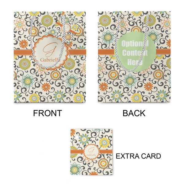 Swirls & Floral Small Gift Bag - Approval