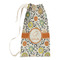 Swirls & Floral Small Laundry Bag - Front View