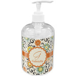 Swirls & Floral Acrylic Soap & Lotion Bottle (Personalized)