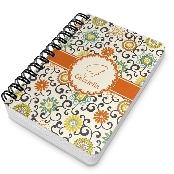 Swirls & Floral Spiral Journal 5 x 7 - Main