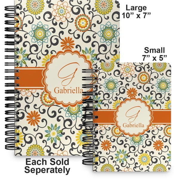 Swirls & Floral Spiral Journal - Comparison