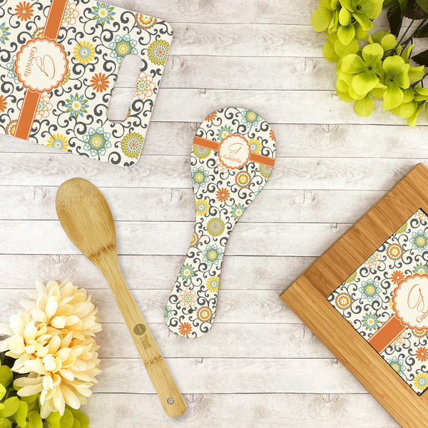 Swirls & Floral Spoon Rest Trivet - LIFESTYLE