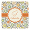 Swirls & Floral Square Decal