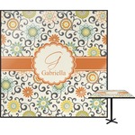 Swirls & Floral Square Table Top - 30" (Personalized)
