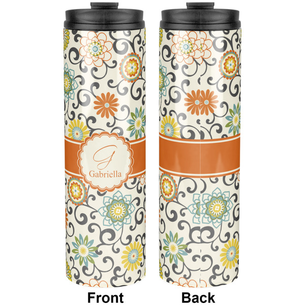 Swirls & Floral Stainless Steel Tumbler 20 Oz - Approval