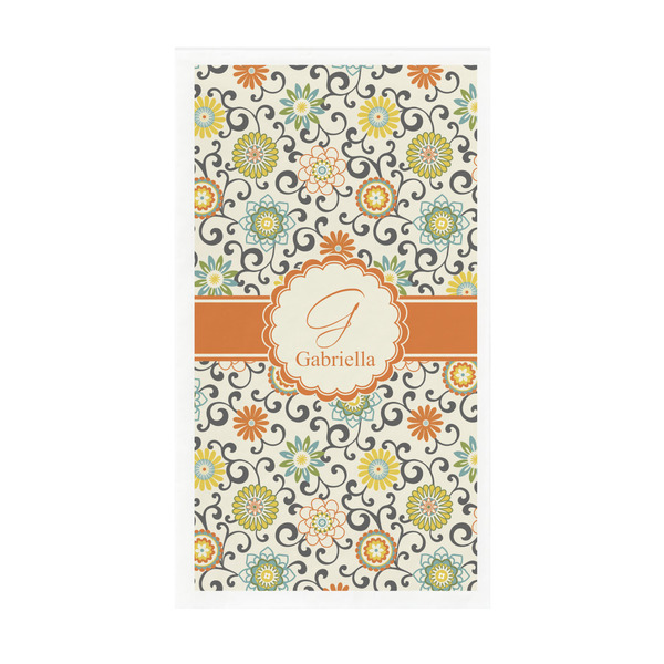 Custom Swirls & Floral Guest Paper Towels - Full Color - Standard (Personalized)
