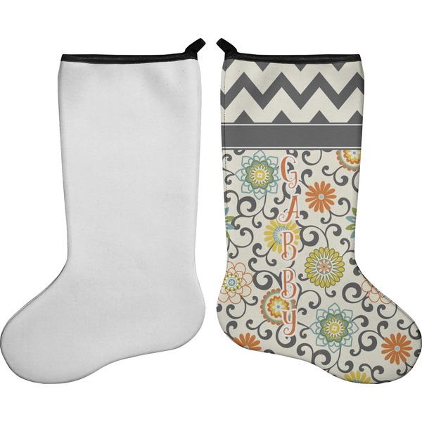 Swirls & Floral Stocking - Single-Sided - Approval