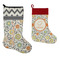 Swirls & Floral Stockings - Side by Side compare