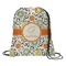 Swirls & Floral Drawstring Backpack