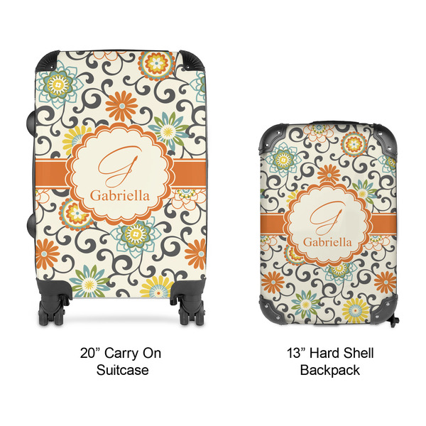 Swirls & Floral Suitcase Set 4 - APPROVAL