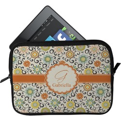Swirls & Floral Tablet Case / Sleeve (Personalized)