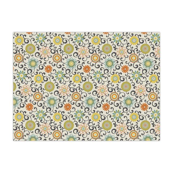 Custom Swirls & Floral Tissue Paper Sheets - Large - Lightweight
