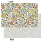 Swirls & Floral Tissue Paper - Lightweight - Small - Front & Back