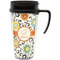 Swirls & Floral Acrylic Travel Mug with Handle (Personalized)
