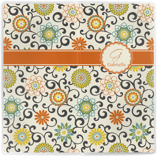 Swirls & Floral Vinyl Document Wallet - Apvl