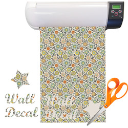 Swirls & Floral Vinyl Sheet (Re-position-able)
