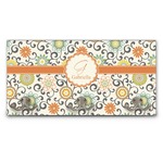 Swirls & Floral Wall Mounted Coat Rack (Personalized)