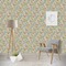 Swirls & Floral Wallpaper & Surface Covering (Water Activated - Removable)