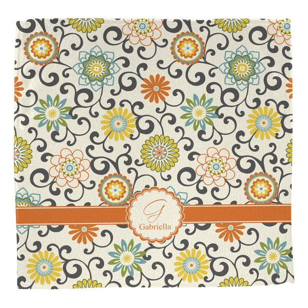 Swirls & Floral Washcloth - Front - No Soap