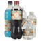 Swirls & Floral Water Bottle Label - Multiple Bottle Sizes