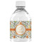 Swirls & Floral Water Bottle Labels - Custom Sized (Personalized)