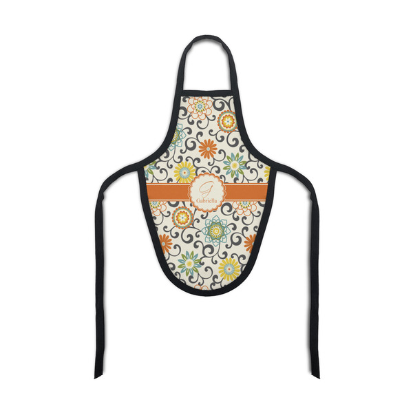 Custom Swirls & Floral Bottle Apron (Personalized)