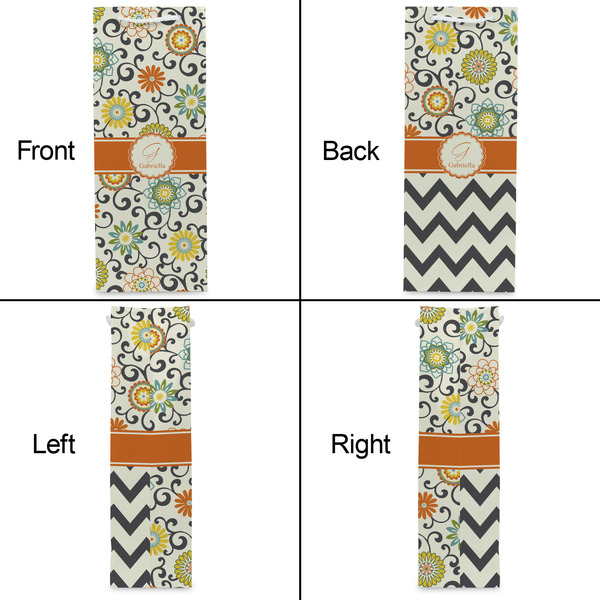 Swirls & Floral Wine Gift Bag - Gloss - Approval