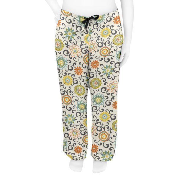 Swirls & Floral Women's Pj on model - Front