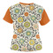 Swirls & Floral Women's T-shirt Back