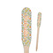 Swirls & Floral Wooden Food Pick - Paddle - Closeup