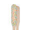 Swirls & Floral Wooden Food Pick - Paddle - Single Sided - Front & Back