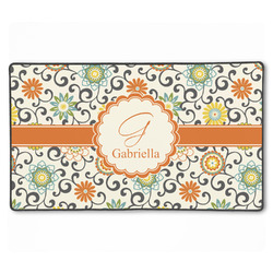 Swirls & Floral XXL Gaming Mouse Pad - 24" x 14" (Personalized)