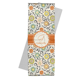 Swirls & Floral Yoga Mat Towel (Personalized)