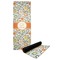Swirls & Floral Yoga Mat with Black Rubber Back Full Print View