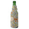 Swirls & Floral Zipper Bottle Cooler - ANGLE (bottle)