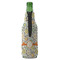 Swirls & Floral Zipper Bottle Cooler - BACK (bottle)