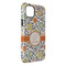 Swirls & Floral iPhone 14 Plus Tough Case - Angle