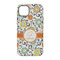 Swirls & Floral iPhone 14 Tough Case - Back