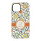 Swirls & Floral iPhone 15 Tough Case - Back
