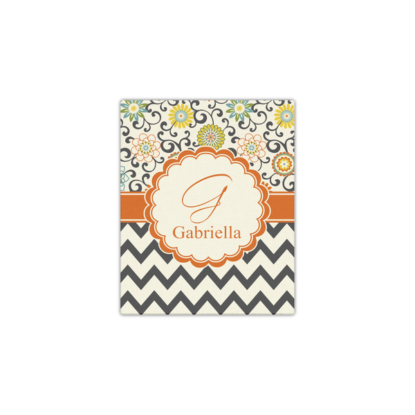 Swirls, Floral & Chevron 11x14 - Canvas Print - Front View
