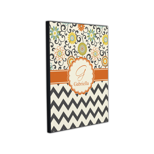 Swirls, Floral & Chevron 11x14 Wood Print - Angle View