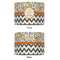 Swirls, Floral & Chevron 12" Drum Lampshade - APPROVAL (Fabric)