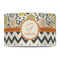 Swirls, Floral & Chevron 12" Drum Lampshade - FRONT (Poly Film)