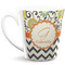 Swirls, Floral & Chevron 12 Oz Latte Mug - Front Full